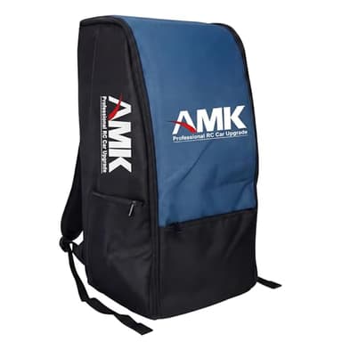 AMK RC Car Backpack, Waterproof RC Car Bag Large Capacity RC Car Storage Bag for 1/8 & 1/10 RC Crawler, Padded Carrying Case with Straps & Multi Pockets for TRX4 TRX6 Axial SCX10 Capra D90 TF2 CC01