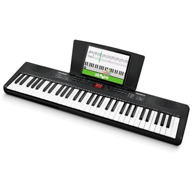 Alesis Melody 61 MK4 Keyboard Piano for Beginners with 61 Keys Speakers, Tablet/Sheet Music Stand, 300 Sounds and Music Lessons