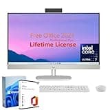 2024 HP All-in-One Desktop, 27" FHD Touchscreen, Intel Ultra 7-155U(12-core), Intel Graphics, 32GB DDR5, 1TB SSD, Adjustable Height, WiFi 6, Windows 11 Pro, Microsoft Office Lifetime License