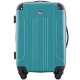 Travelers Club Chicago Hardside Expandable Spinner Luggage, Teal, 20" Carry-On