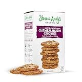 Steve & Andy’s Organic Gluten-Free Soft and Chewy Oatmeal Raisin Cookies, Non-GMO for Healthy Snacking, Made with Ancient Grains – Single Box