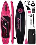 Inflatable Stand Up Paddle Board with Premium SUP Accessories & Camera Mount, Inflatable Ultra-Light (17.3lbs) Paddle Board for Adults & Youth of All Skill Levels, 11' Inflatable SUP Board