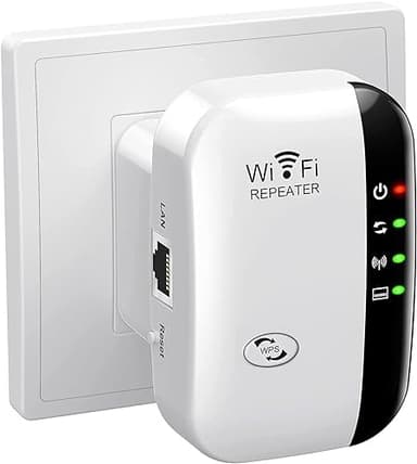 WiFi Extender, WiFi Signal Booster Up to 5800sq.ft and 58 Devices, WiFi Range Extender, Wireless Internet Repeater, Long Range Amplifier with Ethernet Port,1-Key Setup, Access Point, Alexa Compatible