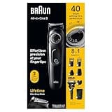 Braun All-in-One Style Kit Series 3 3470, 8-in-1 Trimmer for Men with BeardTrimmer, Ear & NoseTrimmer, Hair Clippers & More, Ultra-Sharp Blade, 40 Length Settings, Washable