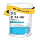 Klaire Labs SFI Health Ther-Biotic Synbiotic 50 Billion CFU Daily Probiotics for Women & Men - Pre and Probiotic with Low-FODMAP Certified Prebiotic, 7 Probiotics for Sensitive Stomachs (30 Capsules)