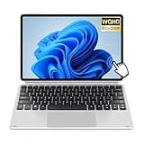VGKE 12.3" 2-in-1 Touchscreen Laptop, 3K IPS Tablet PC, Intel Celeron J4125, 8GB RAM, 256GB SSD, USB Type-C, Webcam, WiFi, Bluetooth, Silver