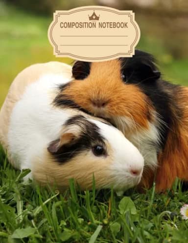 Composition Notebook: Cute Guinea Pigs Lined Notebook, Diary, Track, Log & Journal Gift Idea for Boys Girls Teens Men Women