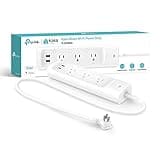 Kasa Smart Plug Power Strip KP303, Surge Protector with 3 Individually Controlled Smart Outlets and 2 USB Ports, Works with Alexa & Google Home, No Hub Required , White