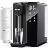 Ecoviva MATE4 Countertop Reverse Osmosis Water Filter System, 7-Stage Purification, Instant Hot Water, 4 Temp Settings, Alkaline Mineral Boost, No Installation, NSF/ANSI 58 Certified
