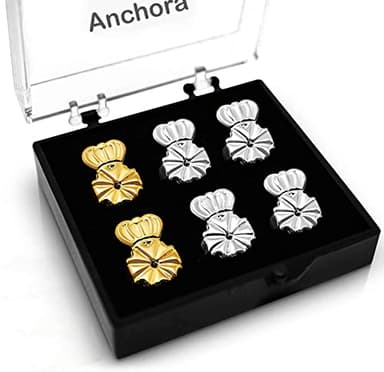 Anchora Original Magic Earring Backs for Droopy Ears | Earrings Lifters for Heavy Earring | Earlobe Secure Clear Miracle | Fits Standard 20G / 0.8mm Posts ONLY (2 Silver 1 Gold)