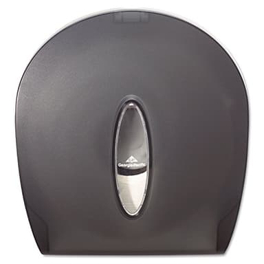 Georgia-Pacific Single-Roll Jumbo Toilet Paper Dispenser by GP PRO (Georgia-Pacific), Translucent Smoke, 59009, 10.610" W x 5.390" D x 11.290" H