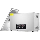 CREWORKS 30L Large Ultrasonic Cleaning Machine with Heater & Timer, 600W Stainless Steel Ultrasonic Washing Machine, 7.9 gal Sonic Parts Cleaning Machine for Glasses Carburetor Auto Tool Machine Part