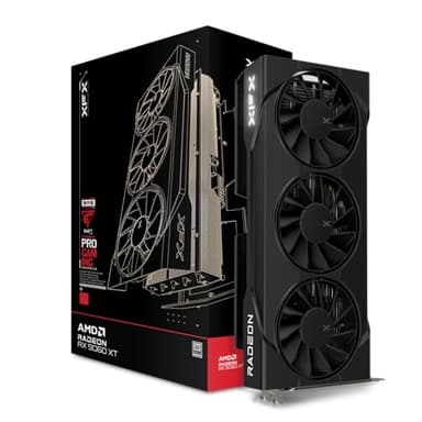 XFX Swift AMD Radeon RX 9060 XT OC Triple Fan Gaming Edition with 16GB GDDR6 HDMI 2xDP, RDNA 4 RX-96TS316BA, Graphics Card, Compatible with Desktop PCs
