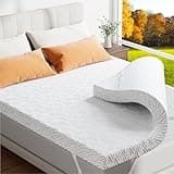 zibroges Memory Foam Mattress Topper - 3 Inch Gel Mattress Pad for Pressure Relief, Premium Soft Cooling Sleep Bed Topper, Non-Slip Design with Removable & Washable Cover, CertiPUR-US Certified, King
