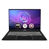 MSI Summit A16 AI+ (2024) 16” QHD+ 165Hz 2-in-1 Touchscreen Laptop: AMD Ryzen AI 9-365, Radeon Graphics, 32GB LPDDR5x, 1TB NVMe SSD, 360 Flip, Pen, Win 11 Home: Ink Black A3HMTG-015US