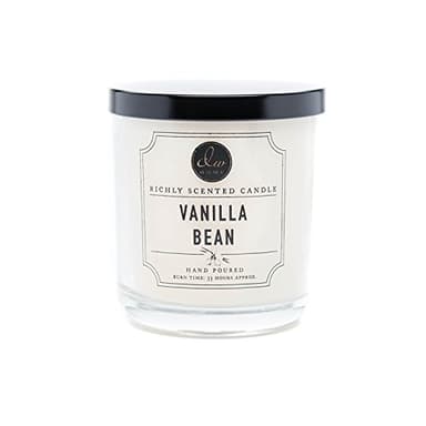 DW Home Vanilla Bean Scented Candle for Home, 9 oz, Medium Single Wick Candle Jar, Up to 33H Burn Time, Luxury Scented Candle for Relaxation, Gifting, Home Decor