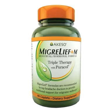 MigreLief+M – Advanced Nutritional Support Supplement for Women’s Neurological Health and Head Comfort – 60 Caplets (1-Month Supply)