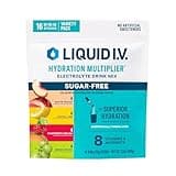 Liquid I.V.® Hydration Multiplier Sugar-Free - Raspberry Melon, Lemon Lime, White Peach, Green Grape | Electrolyte Powder Drink Mix | 1 Pack (16 Servings)