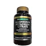 Magnesium Potassium Citrate Nutricost Potassium (400mg) Magnesium (400 mg) Citrates, 60Capsules -PLANTIMEX Dietary Supplement 60 Tablets. (800 mg)