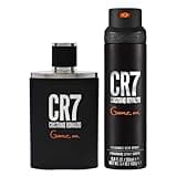 Cristiano Ronaldo CR7 Game On EDT Spray and Body Spray Mens Fragrance Set - Classic Scent with Papaya, Ice, Cedar, and Cashmere Wood Notes - 2 pc