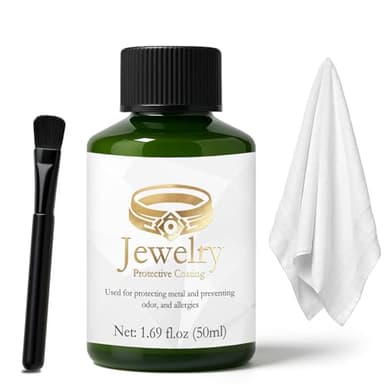 INNOVAYOU 50ml Jewelry Protective Coating, Prevent Tarnish & Scratches, Long-Lasting Anti-Oxidation Formula, Effectively Protect Earrings, Necklaces, Bracelets, Ring