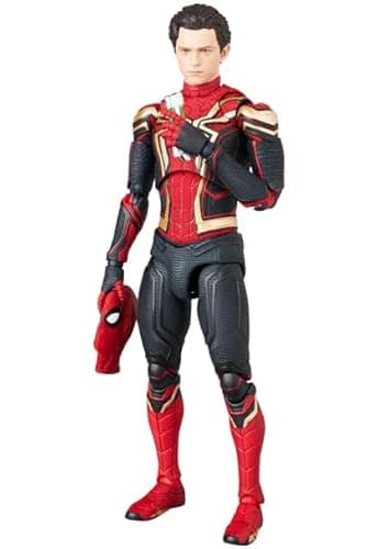 MAFEX No. 245 Spider-Man Integrated Suit with Sturdy Protective Clear Case for Shipping