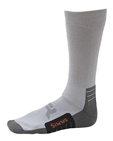 Simms Men's Guide Wet Wading Sock, Quick-Dry Fishing Accessories, Large, Sterling