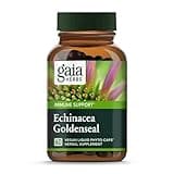 Gaia Herbs Echinacea Goldenseal - Immune Support Supplement for Maintaining a Healthy Respiratory System - with Organic Echinacea and Goldenseal Root - 60 Vegan Liquid Phyto-Capsules (10-Day Supply)