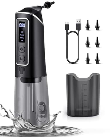 Ear Wax Removal, ONLYCARE FSA - HSA Eligible Earwax Removal Kit, Safe Ear Cleaner with Water Temp Sensor, Electric Ear Irrigation Flushing System, IPX7 Waterproof, USB Chargeable for Effective Clean