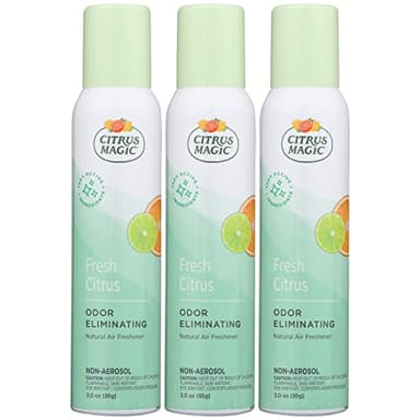 Citrus Magic Freshener Odor Eliminating Air Freshener Spray, 3 Ounce (Pack of 3), Fresh Citrus, 3 Count