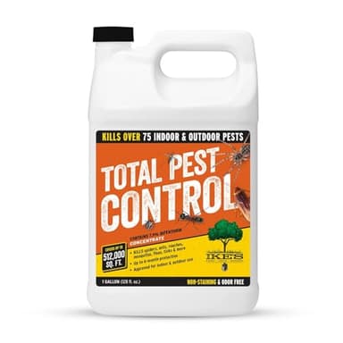 IKE’S Total Pest Control Concentrate – 7.9% Bifenthrin Indoor/Outdoor Insect Killer for Lawns, Trees, Shrubs & Home Perimeters – Kills 75+ Pests, Up to 6-Month Protection - Made in USA - Gallon