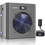 Varpoolfaye Pool Heaters for Above Ground Pool 16000 BTU Swimming Pool Heater Pump 5000 Gallon Heating or Cooling Mode WiFi Control Timer 120V 60Hz