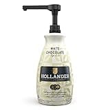 White Chocolate Café Sauce™ by Hollander Chocolate Co. | Perfect for the Professional or Home Barista | Rainforest Alliance Certified | Gluten-Free, Soy-Free, Corn Syrup-Free | Net Wt. 91oz (64 fl. Oz.) Large Bottle (PUMP Included)