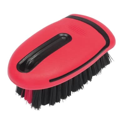 LoyaGour Carpet and Upholstery Cleaning Brush,Carpet Scrubber Stiff Bristle Detailing Scrub Brushes,Interior Leather Brush for Car and Home (Red)