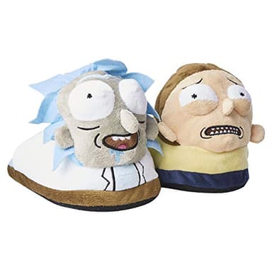 RICK AND MORTY Mens Slippers - Rick Sanchez, Pickle Rick, Morty Smith Footwear
