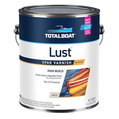 TotalBoat Lust Marine Spar Varnish for Boats & Wood - Matte Gallon