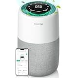 Provirtec Air Purifier for Bedroom Home, HEPA Air Purifier with PM2.5 Air Quality Monitor, 5-Stage Filtration Smart Air Purifiers for Home Pets with Quiet Sleep Mode, 10 Speeds, Covers up to 916 Ft²
