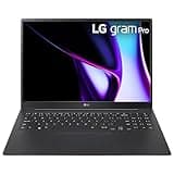 LG gram Pro 16-inch OLED Thin and Lightweight Laptop, Intel Evo Edition - AI-enabled Intel Core Ultra 7 Processor, Windows 11 Home, 32GB RAM, 2TB SSD, Black
