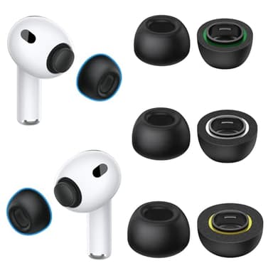 Memory Foam Ear Tips Compatible with AirPods Pro 3, Super Comfort, Enhanced Noise Cancellation, Secure fit, Foam Replacement Ear Tips with Portable Storage Box (S/M/L)