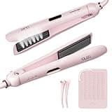 Steam Flat Iron Straightener LENA H11, Professional Salon Styling Tool with Titanium Vapor Plates, Super Straightening Effect, Adjustable Temps for All Hair Types, LED Display, Dual Voltage