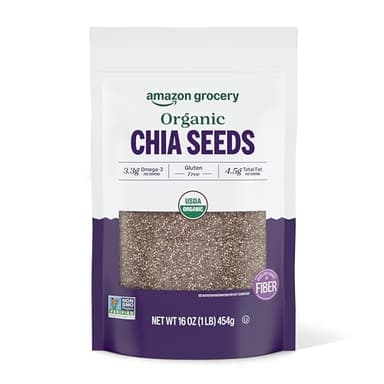 Amazon Grocery, Organic Chia Seeds, 16 Oz
