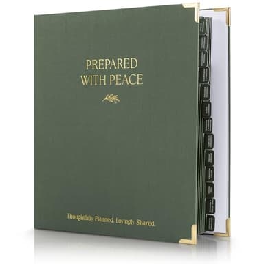 Thoughtful End-of-Life Planner Binder - Complete & Easy-to-Use Organizer for Peaceful Preparation, Final Wishes, Estate & Death Planning - All Your Essential Emergency Documents in One Place