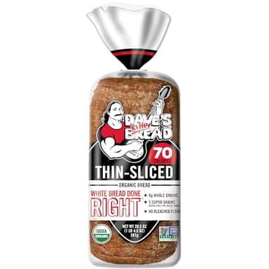 Dave's Killer Bread White Bread Done Right Thin-Sliced, Organic White Bread, 20.5 oz Loaf