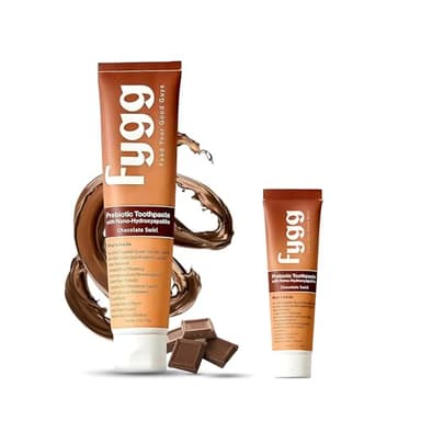 Fygg Fluoride Free Toothpaste 4 oz with Travel Size Pack of .7 oz (Chocolate)