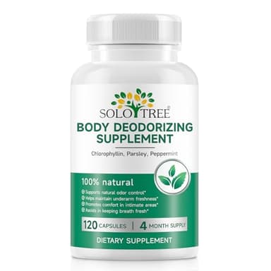 AUIWQWFI Body Deodorizing Supplement - Chlorophyll Pills for Internal Odor Control, Fresh Breath, and Digestive Support - Helps Reduce Body & Breath Odor from Within for Women and Men