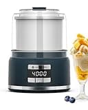 AAOBOSI Ice Cream Maker,Automatic Ice Cream Machine,2 Quart Double Insulated Freezer Bowl,Gelato,Sorbet,Frozen Yogurt Maker Machine,Homemade Soft Serve Ice Cream,Timer