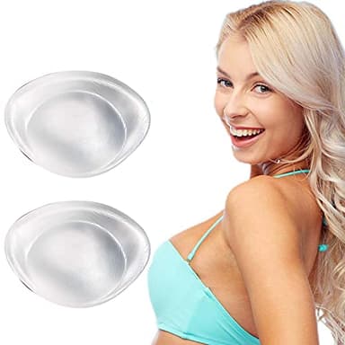 Meddom Silicone Bra Inserts Large Bra Inserts Silicone Add 2 Cup Size Bra Padding Bust Enhancer Transparent Color