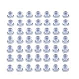 bnafes 50Pcs Soft Stem Bumpers 5mm Thread Diameter Anti Collision Embedded Rubber Bumpers for Glass Table Cabinet