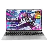 Neobihier Gaming Laptop,Computer Laptop,Laptop Computer,Laptop Gaming,16GB DDR4 512GB SSD,3.4GHz Intel N95 Processor,Fingerprint Unlock,15.6-inch Full HD 2K,180 Angle Opening,Backlit Keyboard,Gray