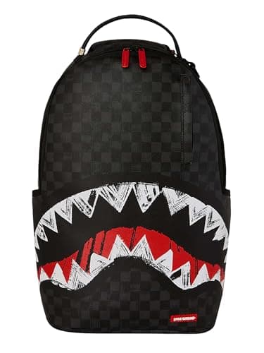 SPRAYGROUND Scribble Shark Check DLXSV Backpack